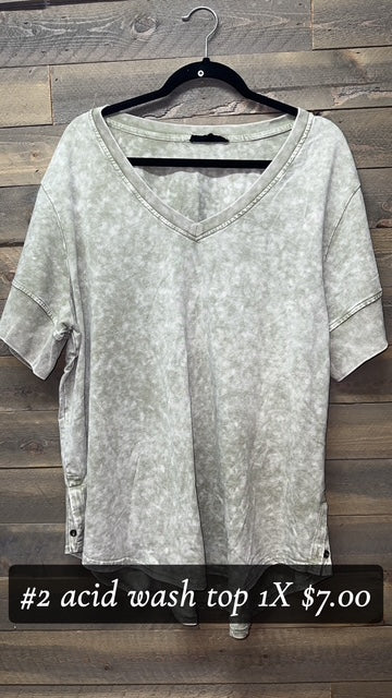 #2 1X ACID WASH TOP