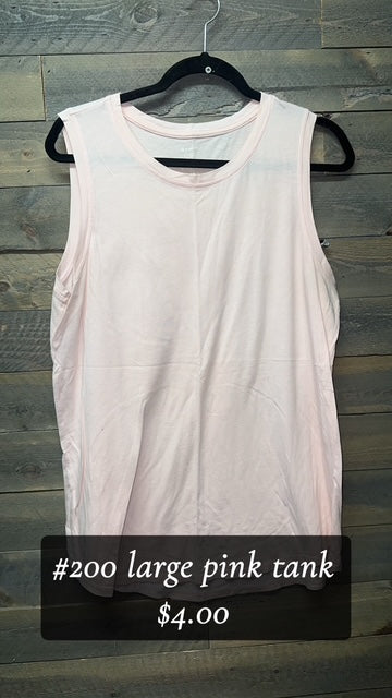#200 LARGE PINK TANK