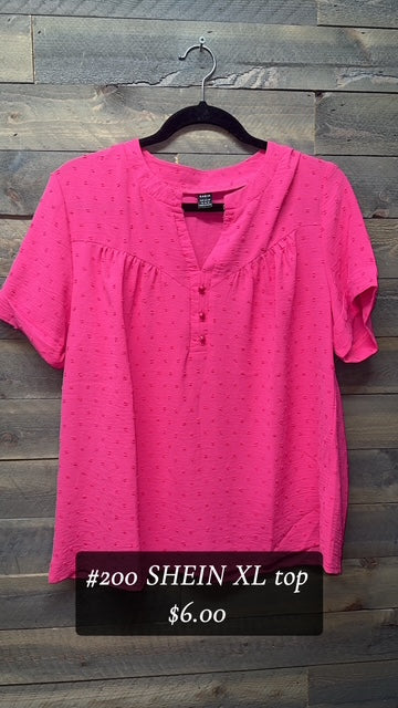 #200 XL SHEIN PINK TOP