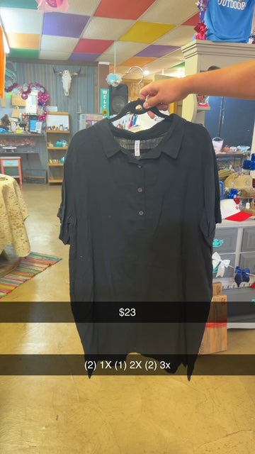 CC BLACK LINEN DRESS
