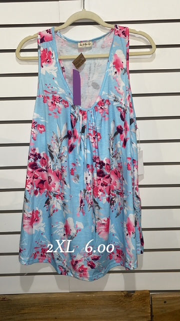#2 2x Flowery Tank Top