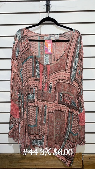 #44 3X Printed Top