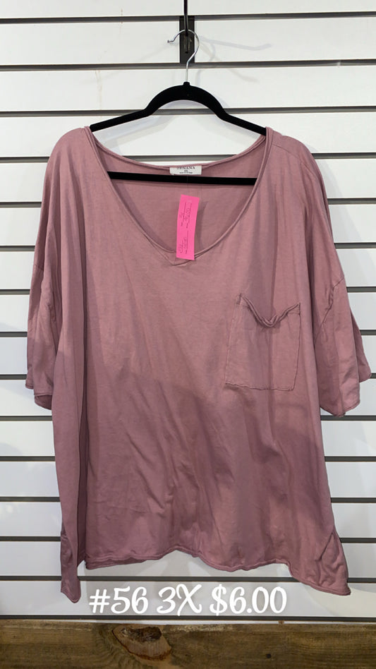 #56 3x Purple Dress Top