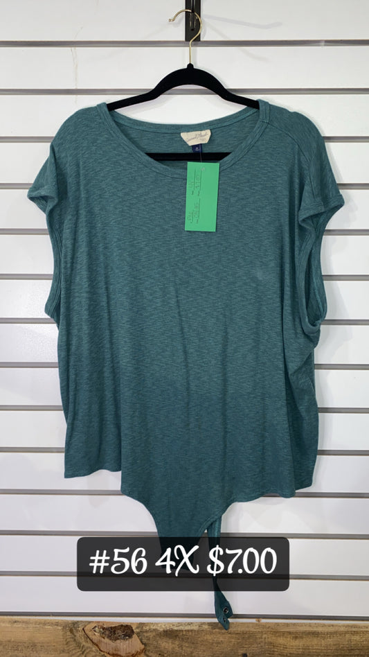 #56 4X Green bodysuit