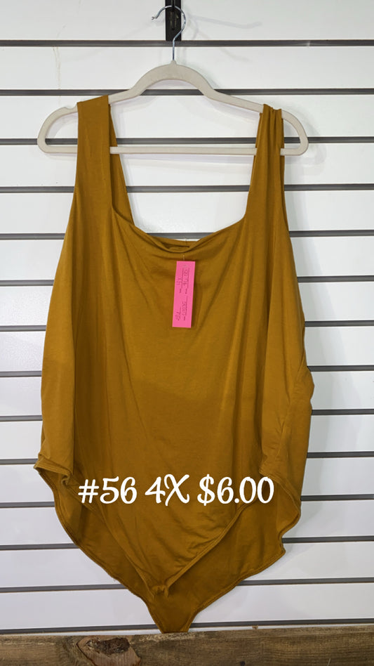 #56 4x Tan Tank Top