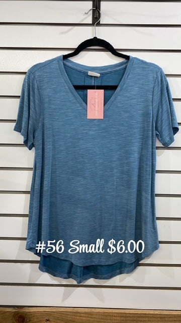 #56 Small V-Neck Tee