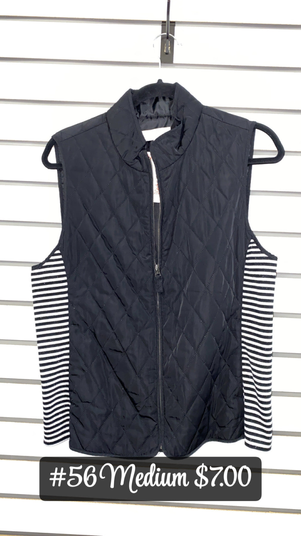 #56 Medium Black Vest