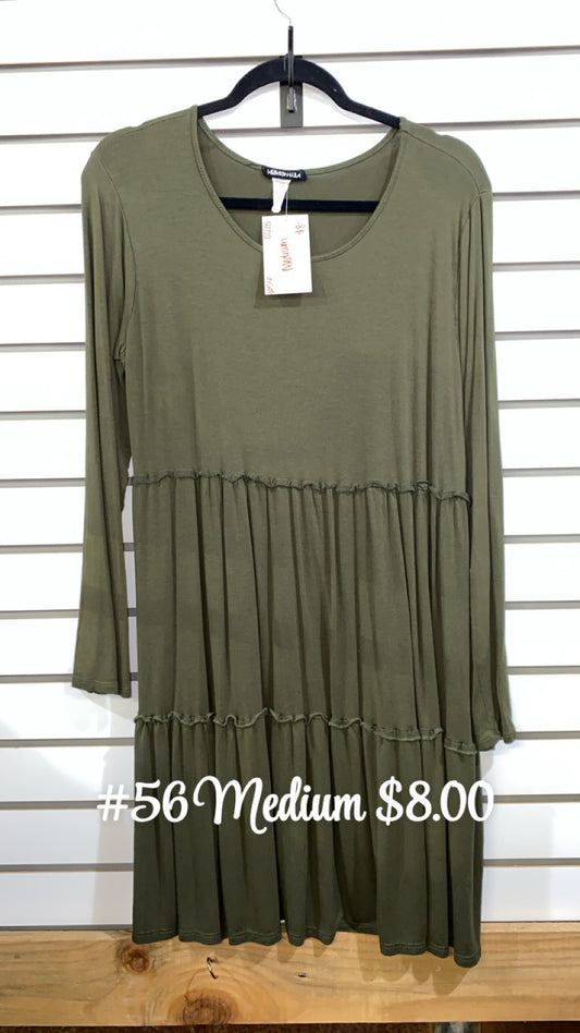 #56 Medium Olive Dress