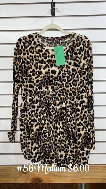 #56 Medium Cheetah Top
