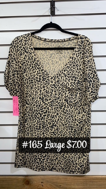 #165 Large Cheetah Top