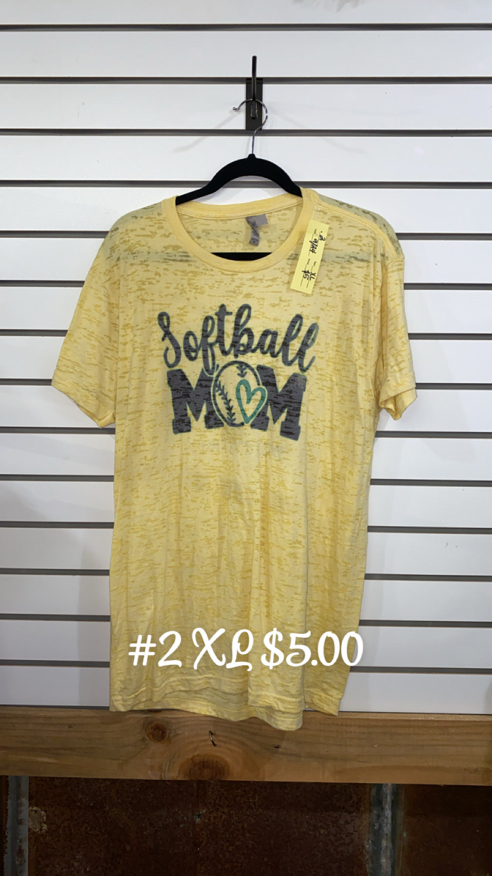 #2 Xlarge Softball Mom Shirt