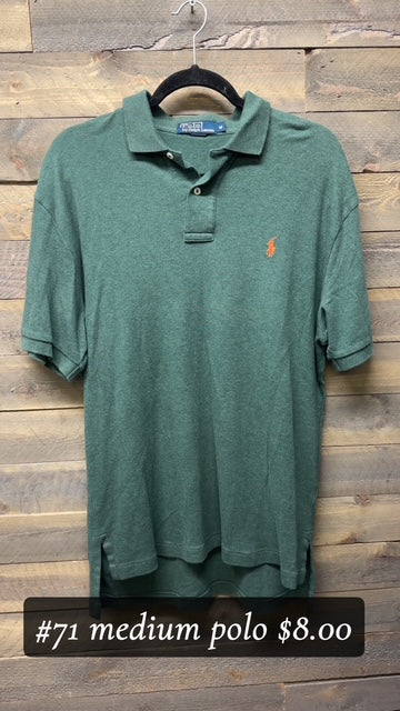 #71 MED GREEN POLO