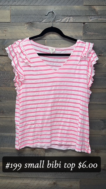 #199 Small Pink Bibi Top