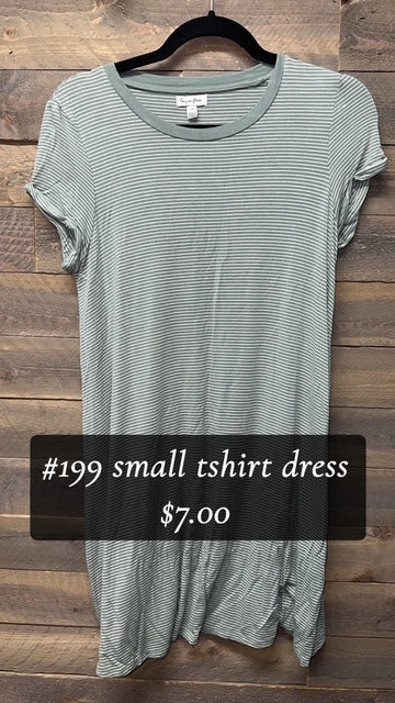#199 Small Green T-shirt Dress