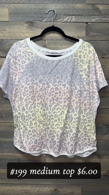 #199 Medium Cheetah Dress top