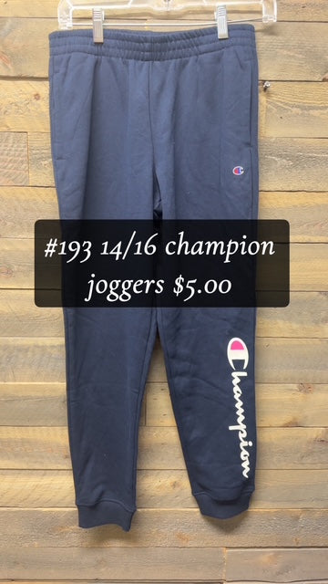 #193 Champion Joggers 14/16