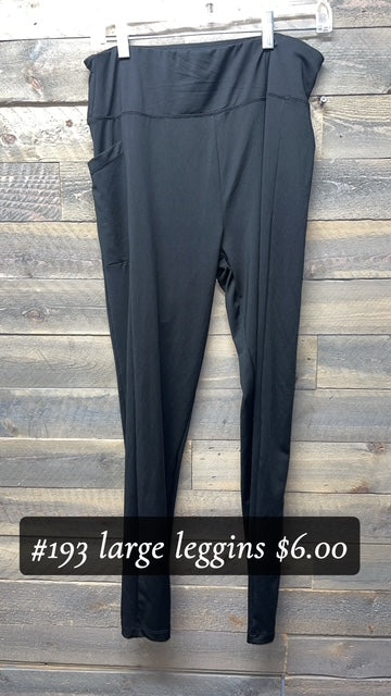 #193 Large Leggins Black