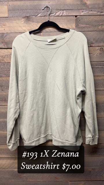 #193 1X Zenana Sweatshirt