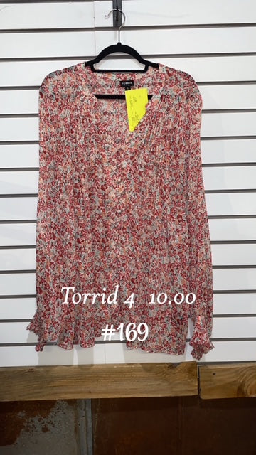 #169 Torrid 4 Dress Top