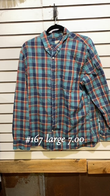 #167 Large Button Up
