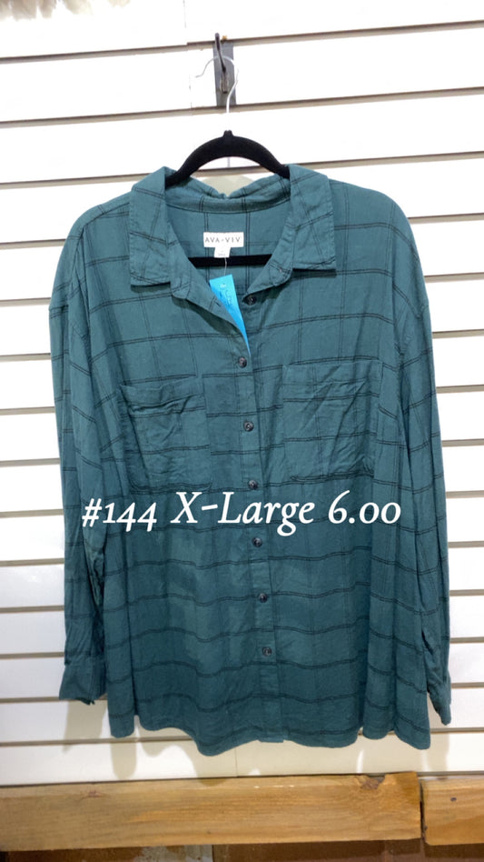 #144 Xlarge Button Up
