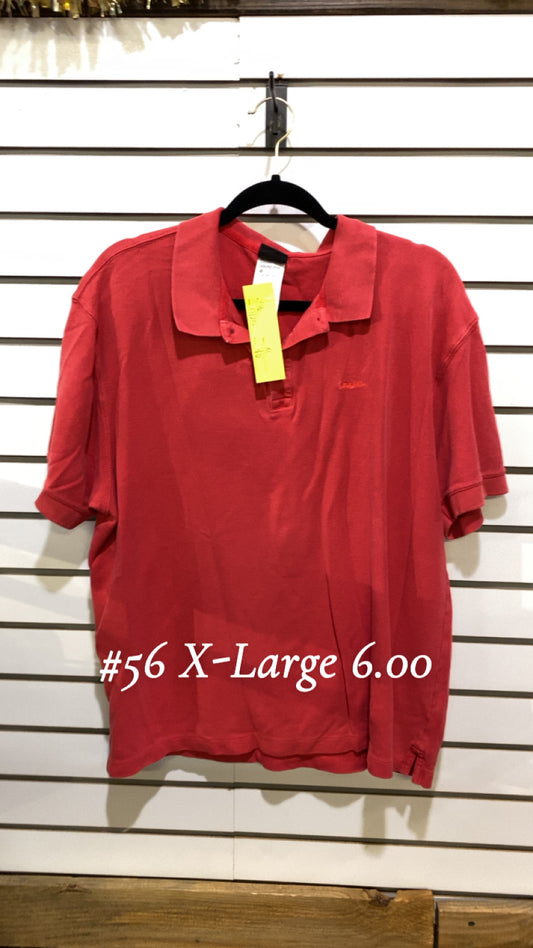 #56 Xlarge Red Polo