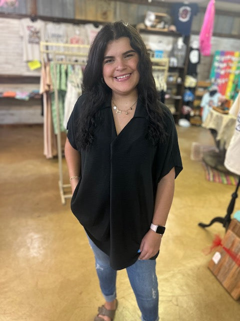 CC ZENANA BLACK PLUS TOP