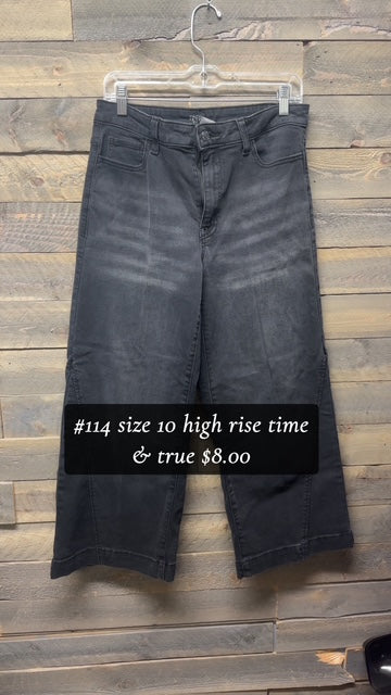 #114 HIGH RISE SIZE 10 BLACK