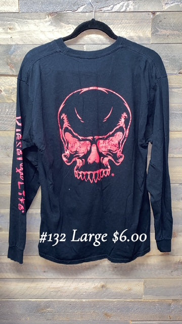 #132 Large Black LS Diesel Tee