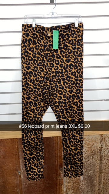 #56 3X Leopard Jeans