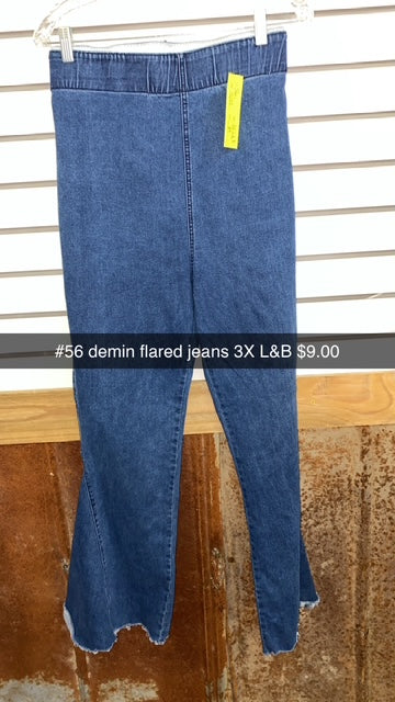 #56 L&B Denim Flared 3X Jeans