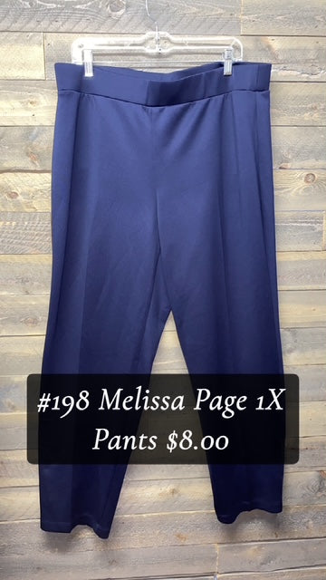 #198 MELISSA PAGE 1X PANTS