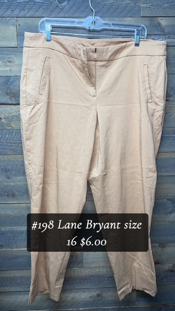 #198 LANE BRYANT SIZE 16 KHAKI PANTS