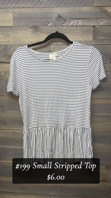 #199 SMALL STRIPPED TOP