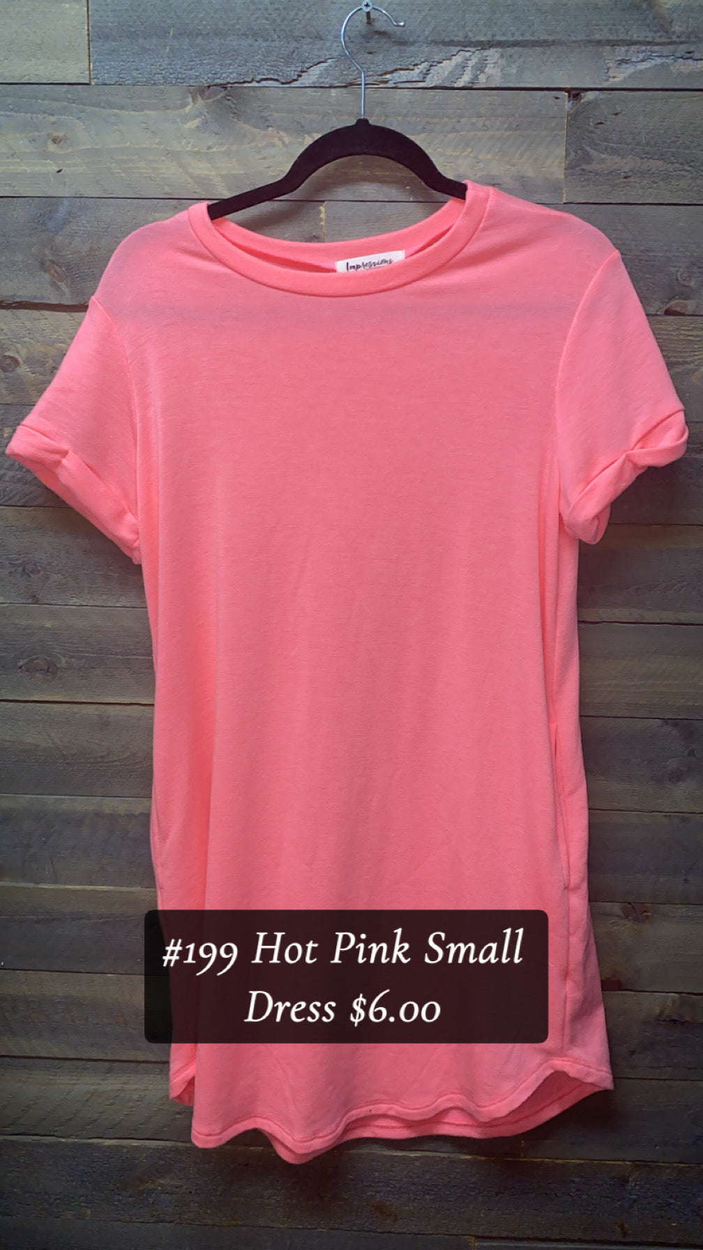 #199 HOT PINK SMALL DRESS