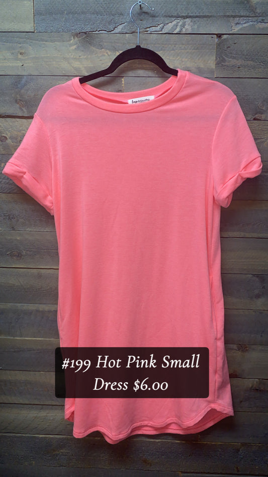 #199 HOT PINK SMALL DRESS