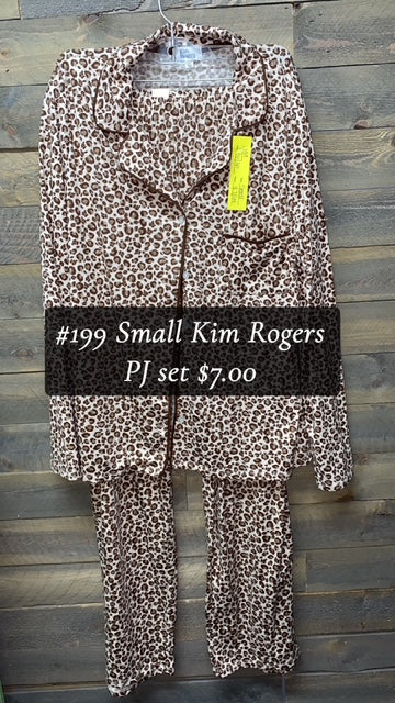 #199 SMALL KIM ROGERS PJ SET