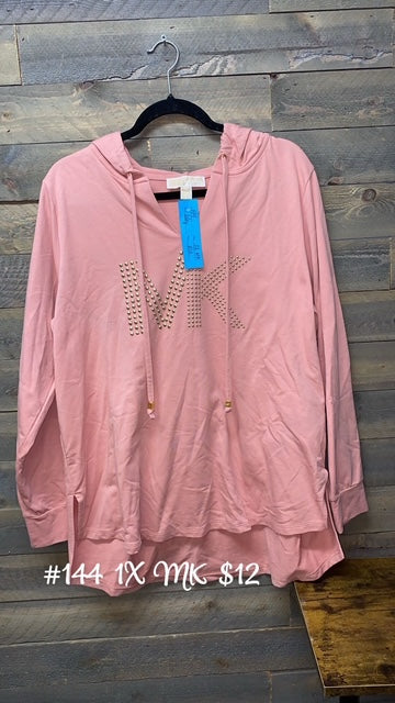 #144 MK PINK HOODIE 1X