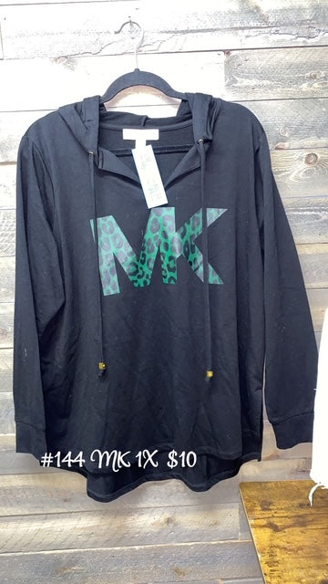 #144 MK BLACK HOODIE 1X