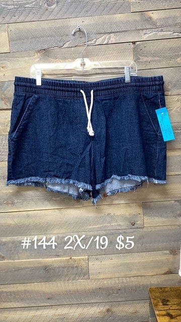 #144 2X/19 DENIM SHORTS