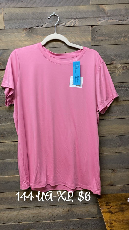 #144 XL UA PINK TEE