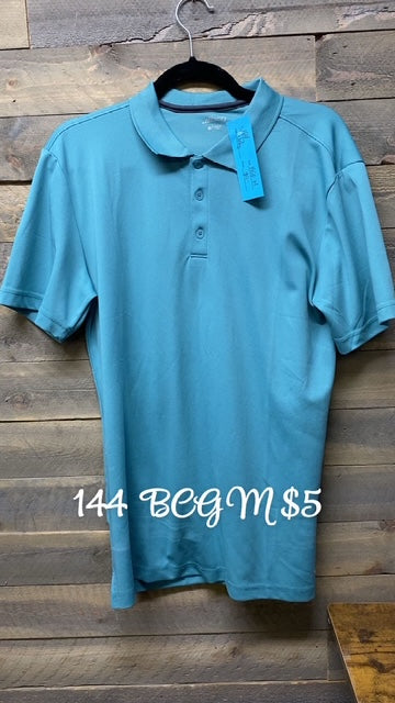 #144 BCG MEDIUM BLUE POLO
