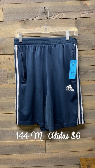 #144 MEDIUM ADIDAS NAVY SHORTS