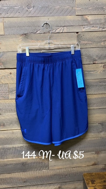 #144 MEDIUM UA BLUE SHORTS