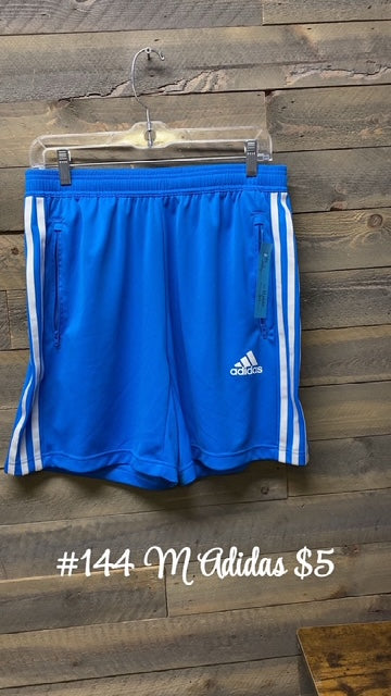 #144 MEDIUM ADIDAS BLUE SHORTS