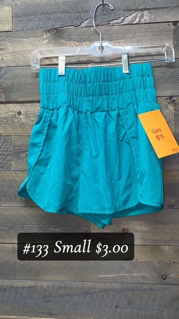 #133 SMALL BLUE ATHLETIC SHORTS