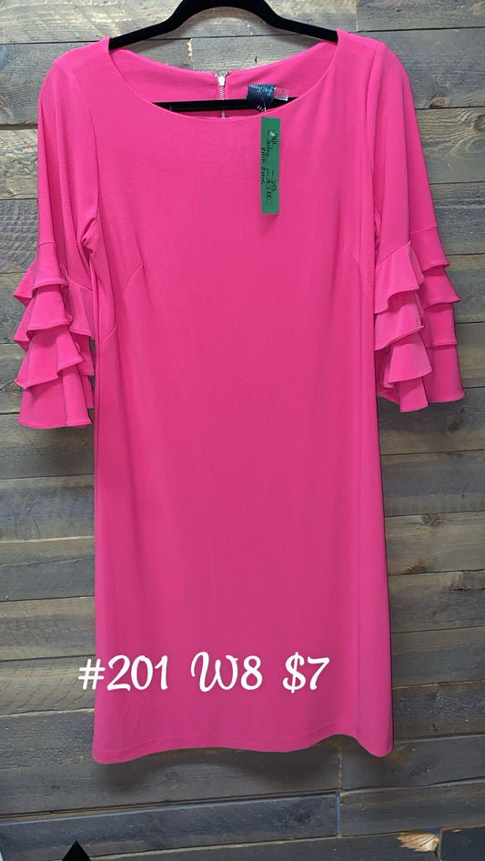 #201 W8 HOT PINK DRESS