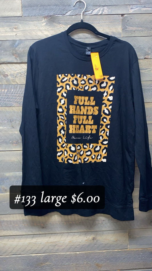 #133 LARGE FULL HANDS LS