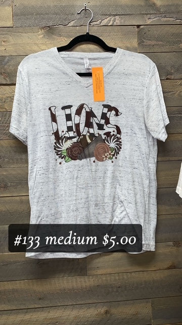 #133 MEDIUM LIONS TEE