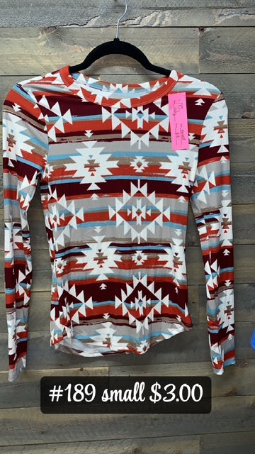 #189 SMALL AZTEC LONGSLEEVE